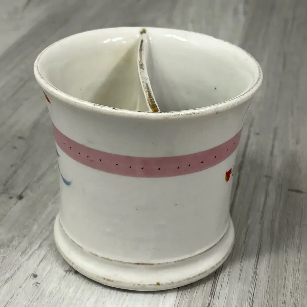 Excelsior Floral Jackolantern Porcelain Shaving Mug Scuttle Cup